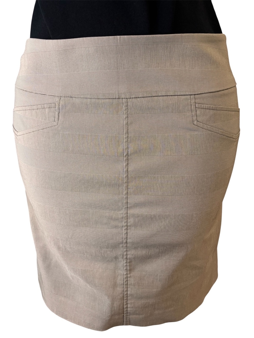 Reitmans Women's Size 15 Grey Textured Pencil Skirt Stretch Career Office